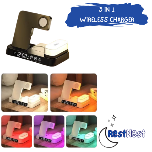 3 in 1 Compact Wireless Charger
